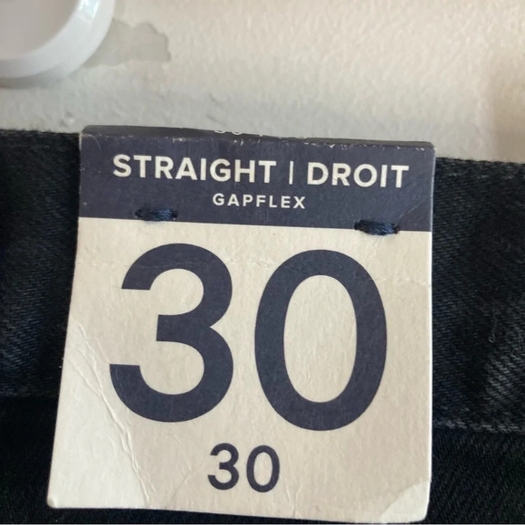 GAP Sz 30 x 30 Straight Gapflex Jeans in Black  New with tags - Picture 6 of 12